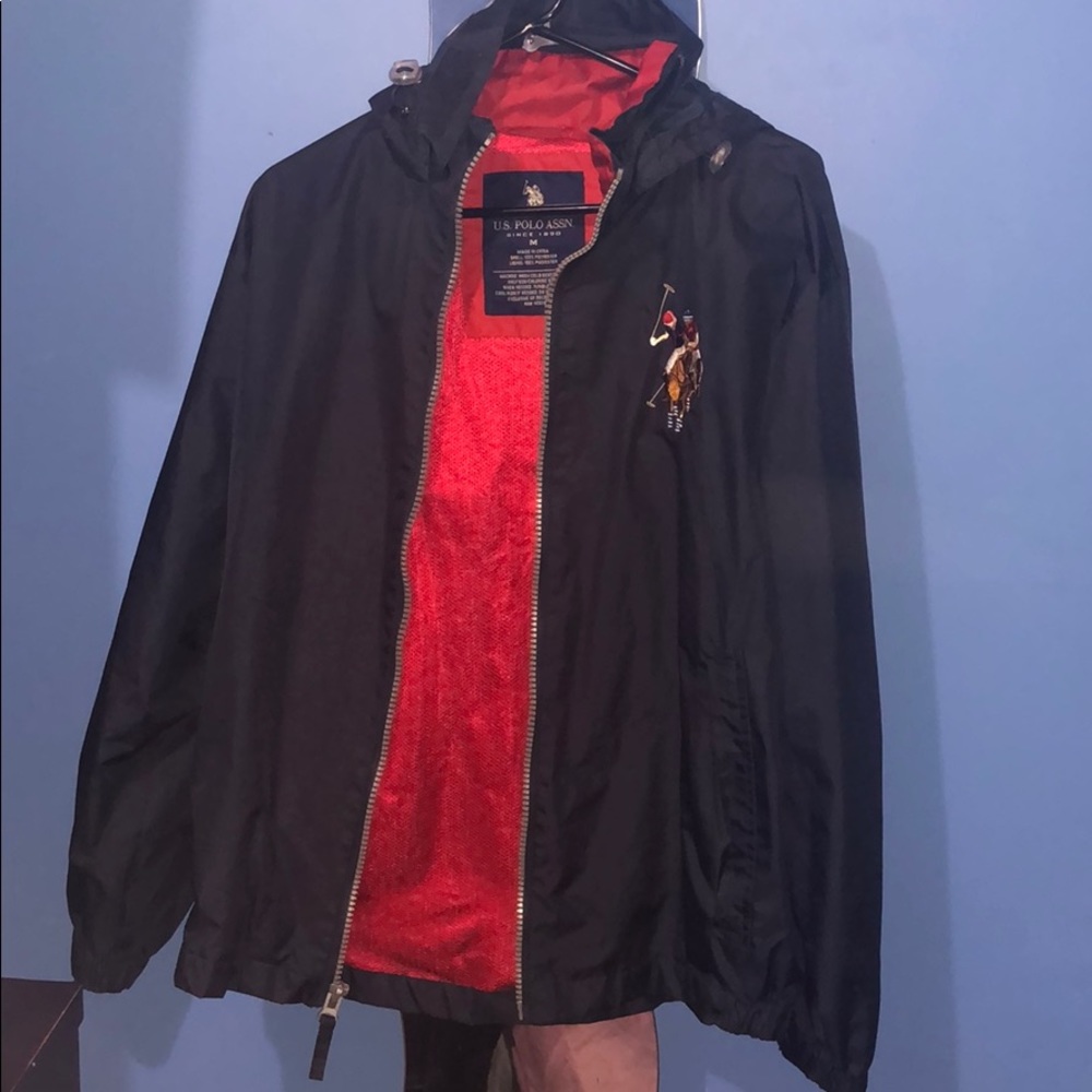 This jacket got that horse power aha polo ya feel